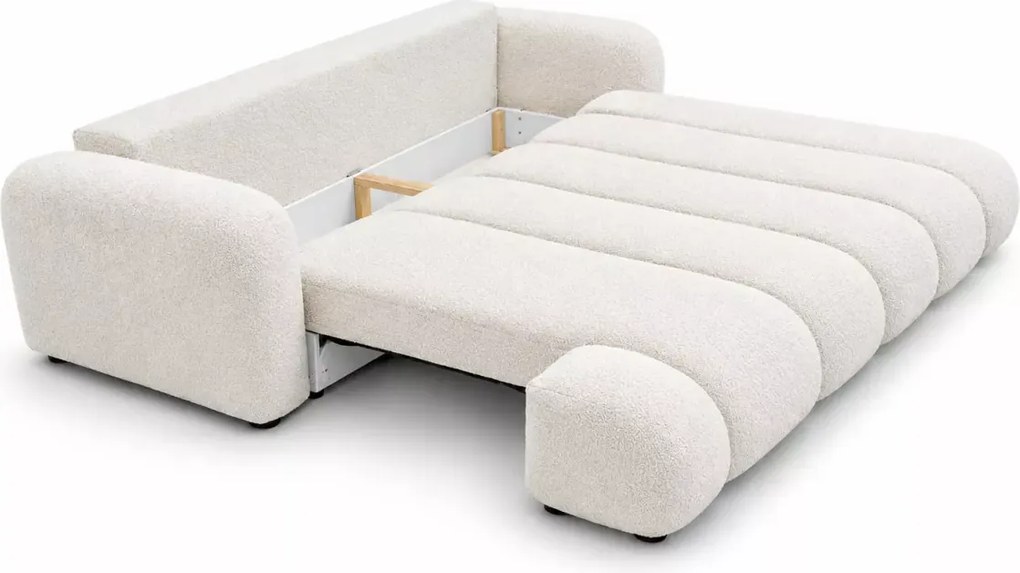 Kanapa Bloria z funkcją spania 156x200 cm – nowoczesna kanapa do salonu z pojemnikiem na pościel