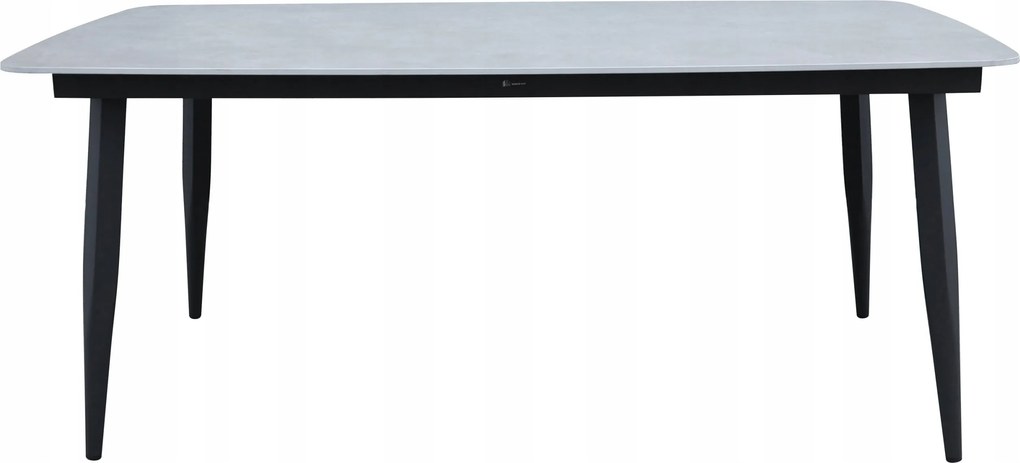 Stół ogrodowy aluminiowy 180x90 cm ze spiekiem kamiennym - solidny i trwały