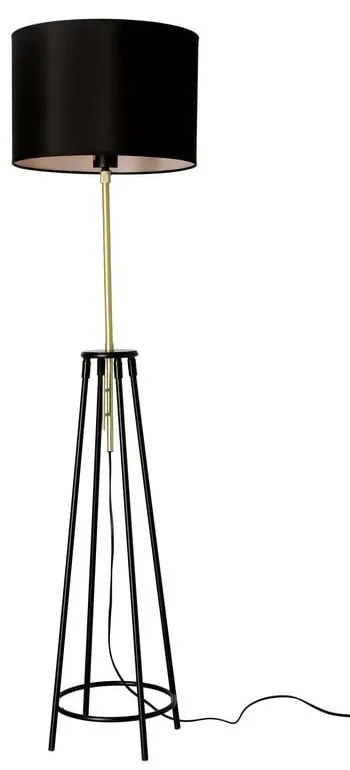 Czarna lampa stojąca (wysokość 154 cm) Tegola – Candellux Lighting