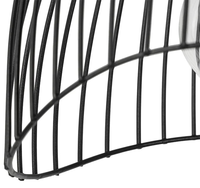 Designerska lampa sufitowa czarna 20cm - Pua