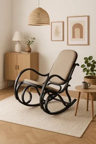 Bujany fotel dla seniora wenge R4-L62