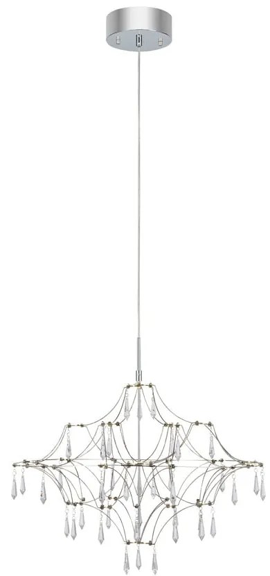 Lampa wisząca LED w kolorze srebra ø 60 cm Efesos – Markslöjd