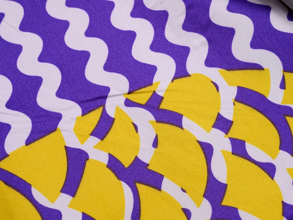 PrzytulneMieszkanie.pl PrzytulneMieszkanie.pl Fioletowa pościel z mikrofibry ANANAS Rozmiar pościeli: 2 szt 80 x 80 cm | 200 x 220 cm