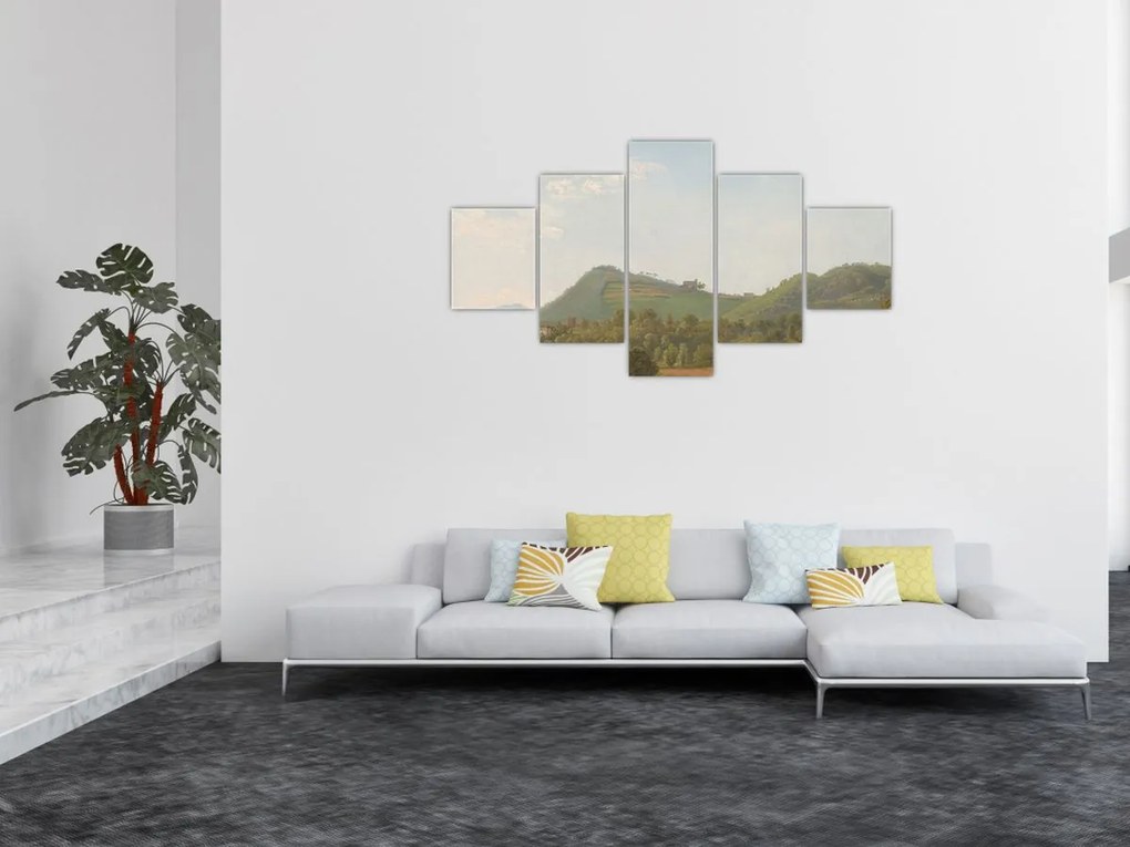 Obraz - Simon Denis,  View Near Naples, reprodukcje (125x70 cm)
