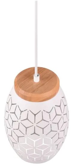 Biała lampa wisząca ø 15 cm Bidar – Trio