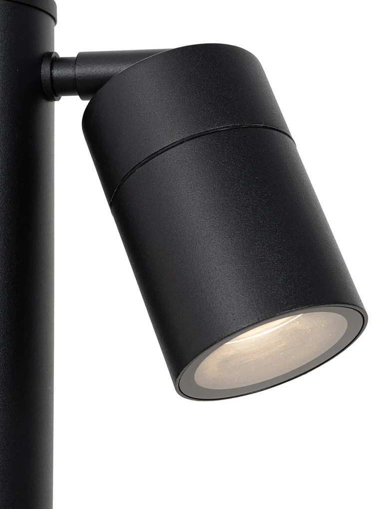 Zewnetrzna Stojąca lampa zewnętrzna czarna 45 cm IP44 regulowana 2-światłowa - Duo Nowoczesny Oswietlenie zewnetrzne