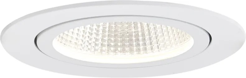 Zestaw 6 reflektorów wpuszczanych białych 9,5 cm z LED 1300 lm ściemnialne IP23 - Gaius