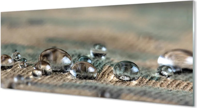 Szklany Panel Tekstura Kropli w Zbliżeniu