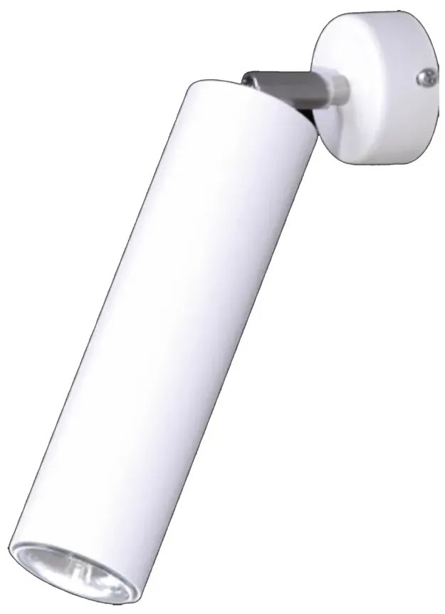 Biały metalowy ruchomy kinkiet tuba - A739 L2-W10