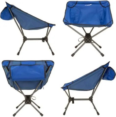Krzesło kempingowe, niebieskie