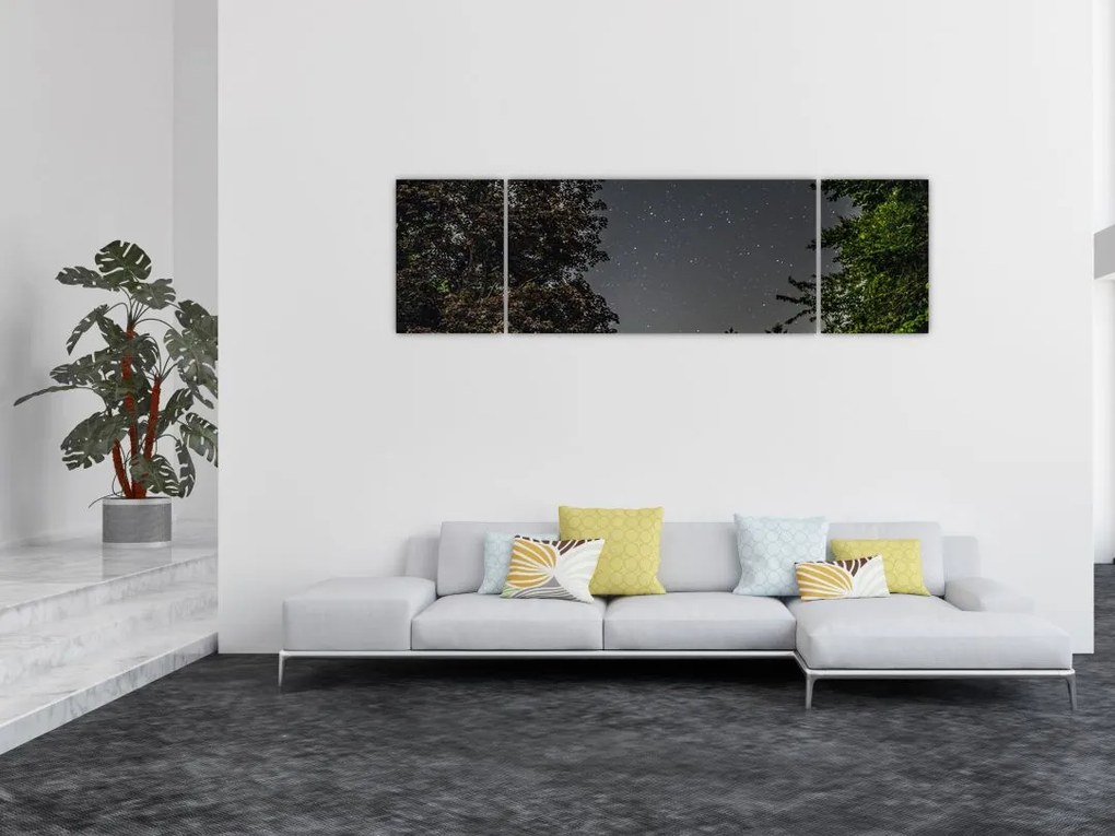 Obraz nocnego nieba (170x50 cm)