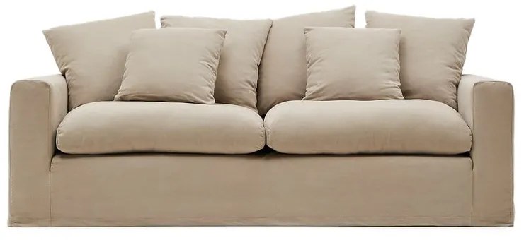 Beżowy pokrowiec na sofę 240 cm Nora – Kave Home