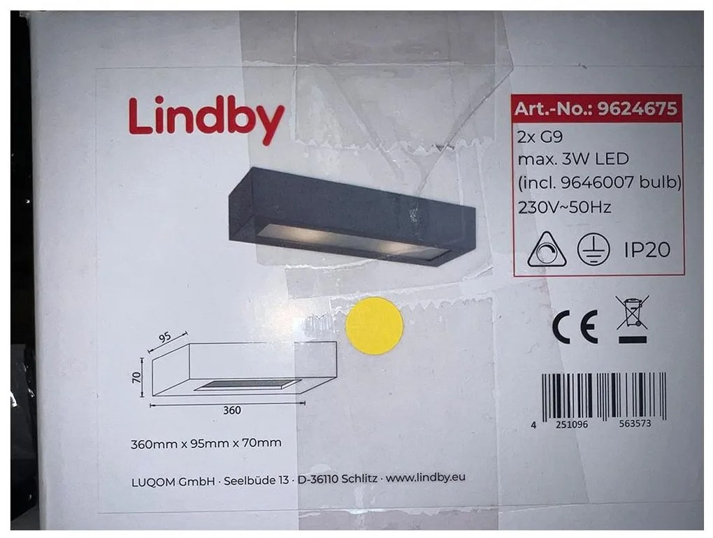 Lindby - Kinkiet NELLIE 2xG9/5W/230V