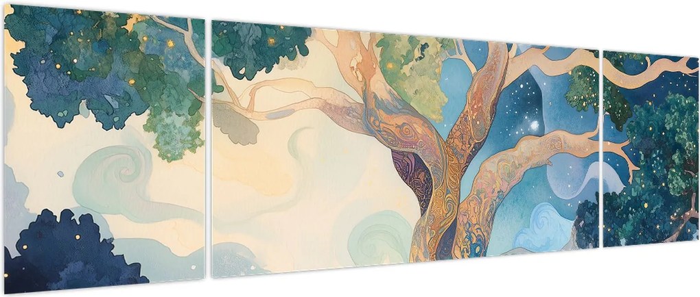 Obraz – Kosmiczne drzewo (170x50 cm)
