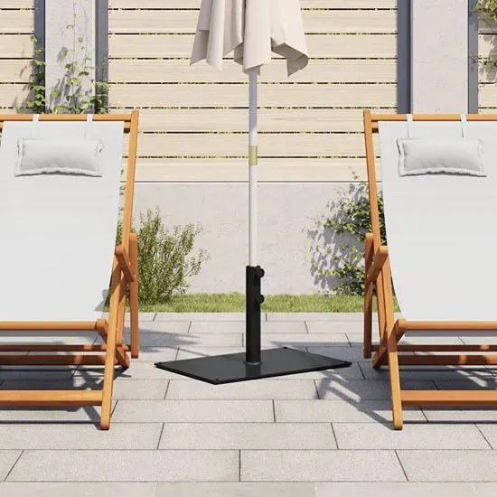 Prostokątna ciemnoszara podstawa pod parasol ogrodowy A7-B55