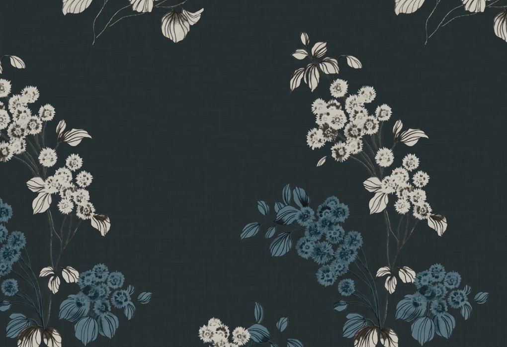 PrzytulneMieszkanie.pl PrzytulneMieszkanie.pl Bawełniana pościel EIRENE ciemnoniebieska Rozmiar pościeli: 70 x 90 cm | 140 x 200 cm