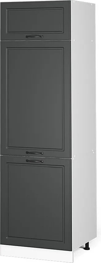 Szafka na lodówkę antracytowy domek wiejski 60x57.2x206.8 r-line