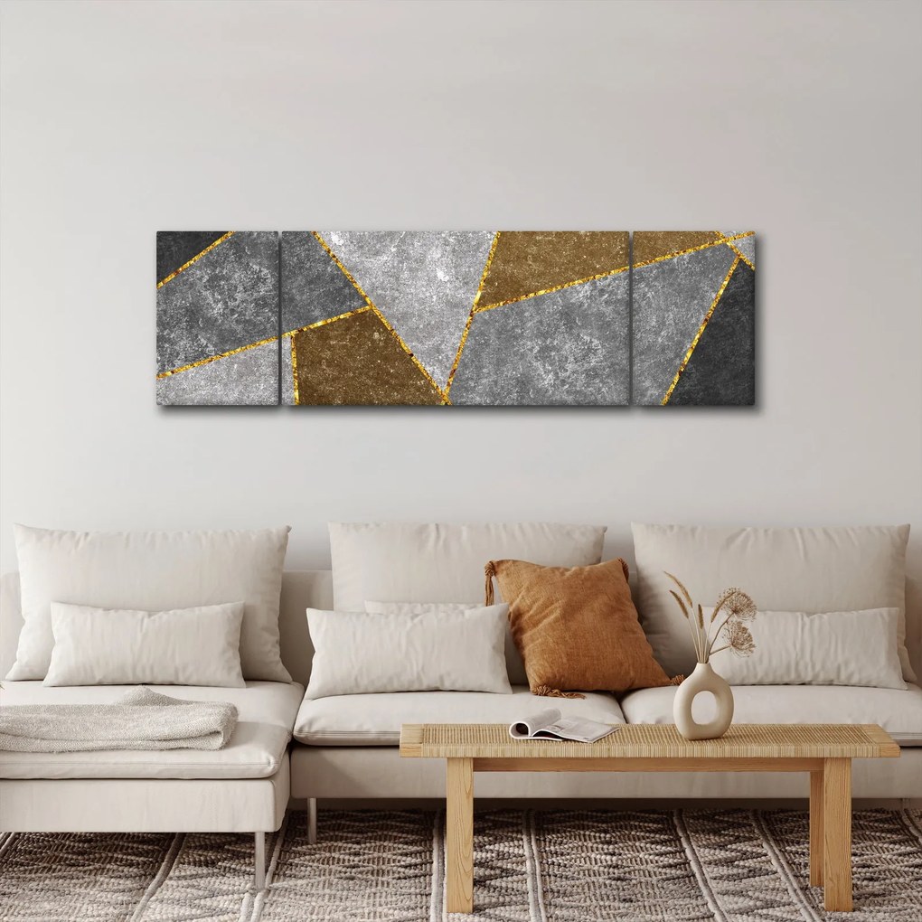 Obraz - Imitacja materiałów (170x50 cm)