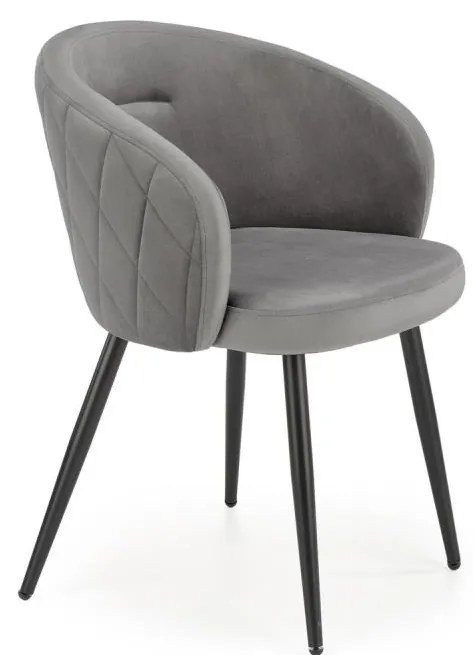 Krzesło do jadalni CALMURE szare
