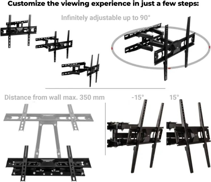 Uchwyt ścienny MOUNTY® do telewizora, VESA 600 x 400