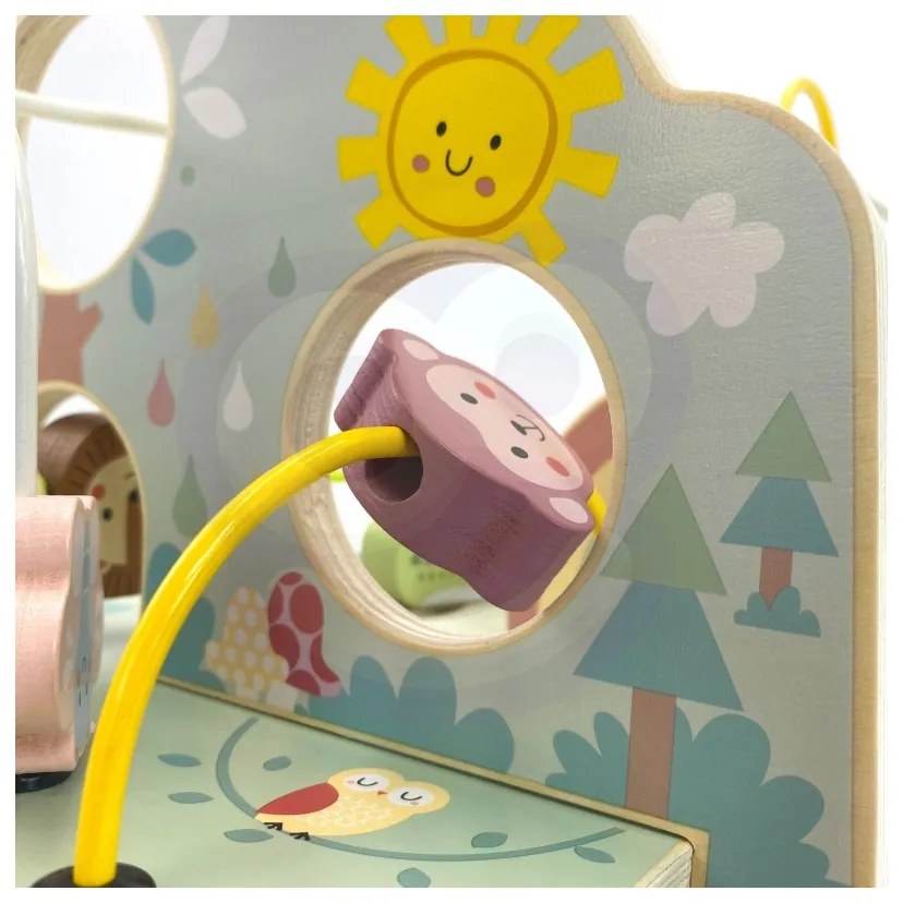 Tooky toy drewniana pętla motoryczna leśny labirynt