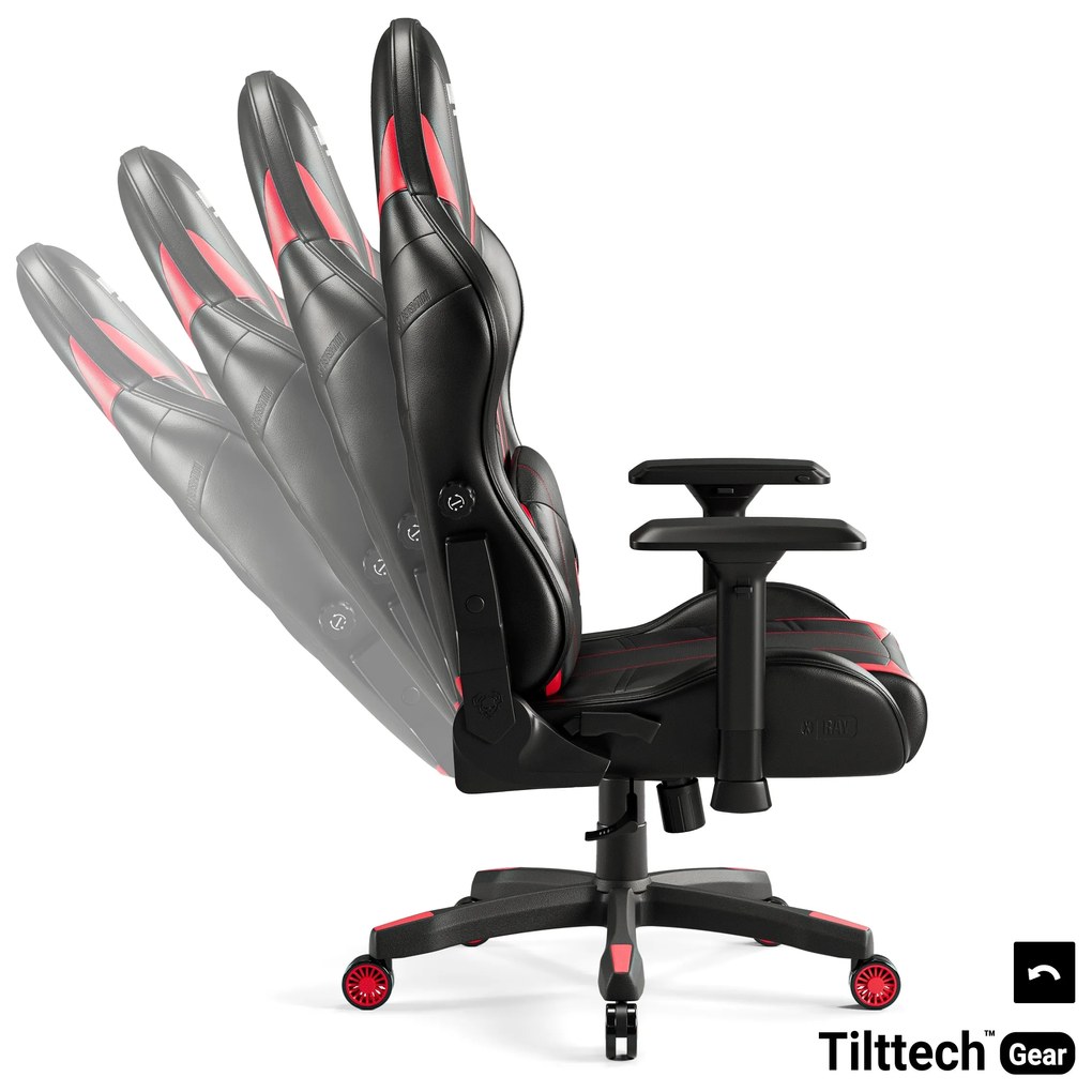 Fotel gamingowy Diablo X-Ray 2.0 Normal Size, czarno-czerwony