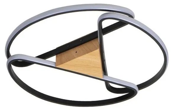 LED 75W 230V 3000-6500K brązowo-czarna lampa sufitowa ściemnialna + DO