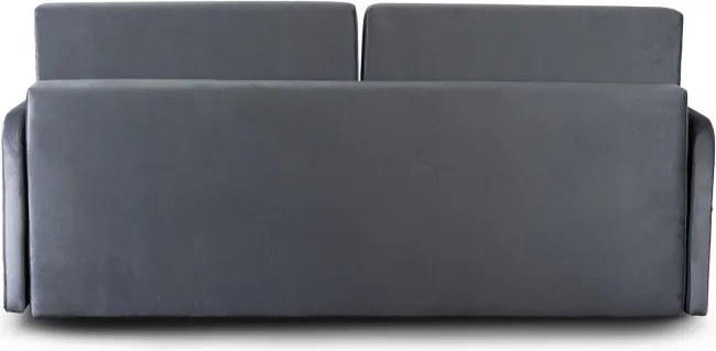 Sofa Rozkładana z Funkcją Spania LUMO Dwuosobowa Szara Nowoczesna do Salonu