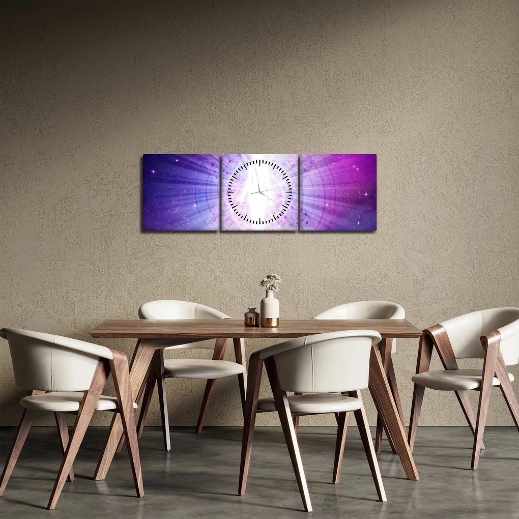 Abstrakcyjny obraz - Kobieta (z zegarem) (90x30 cm)