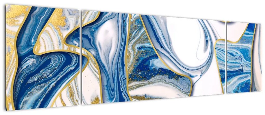 Obraz - Fale z marmuru (170x50 cm)