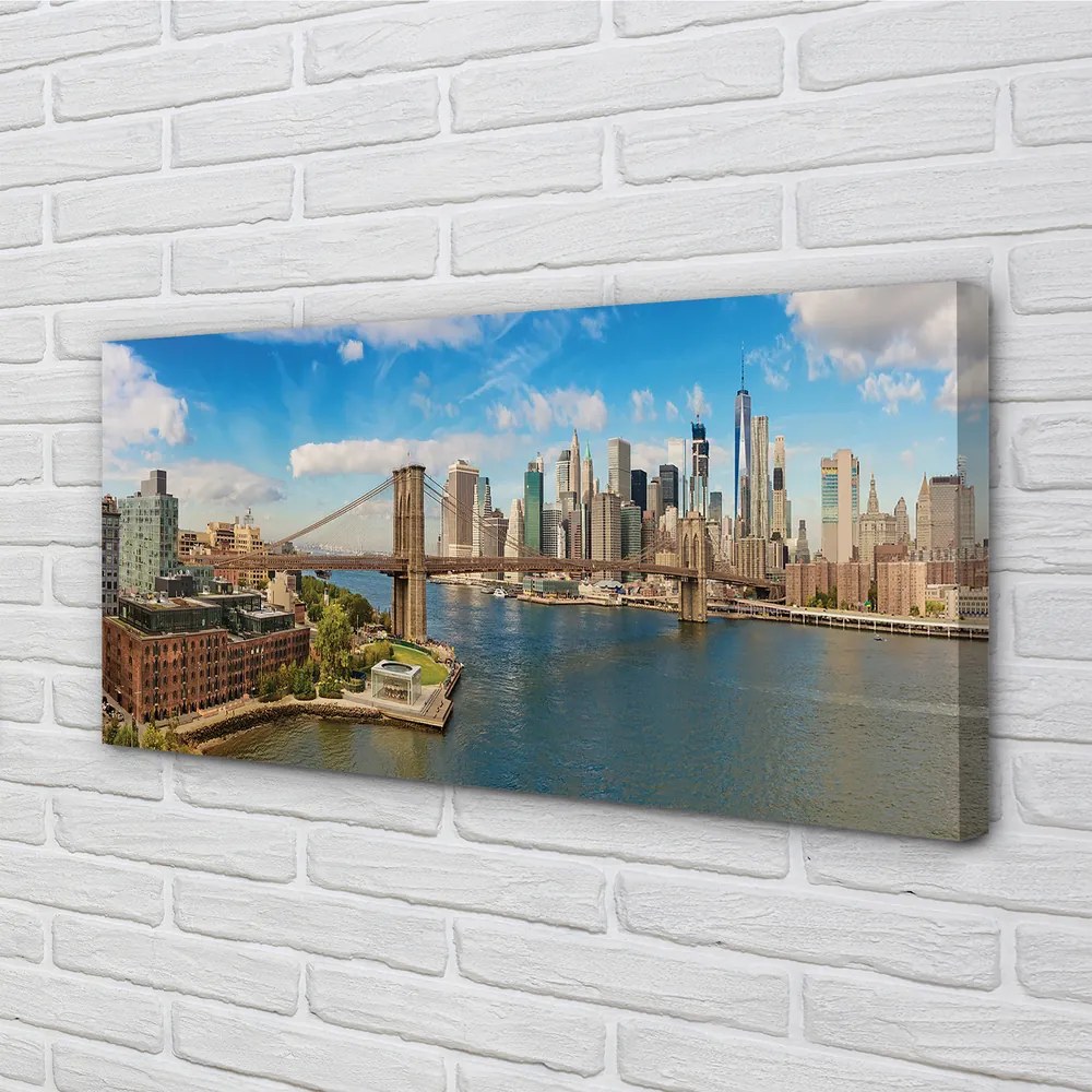 Fotoobraz na płótnie Most i Panorama Metropolii