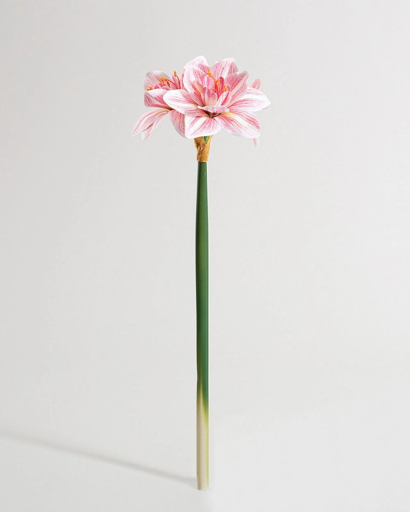 Kwiat sztuczny Amarylis 62 cm pink