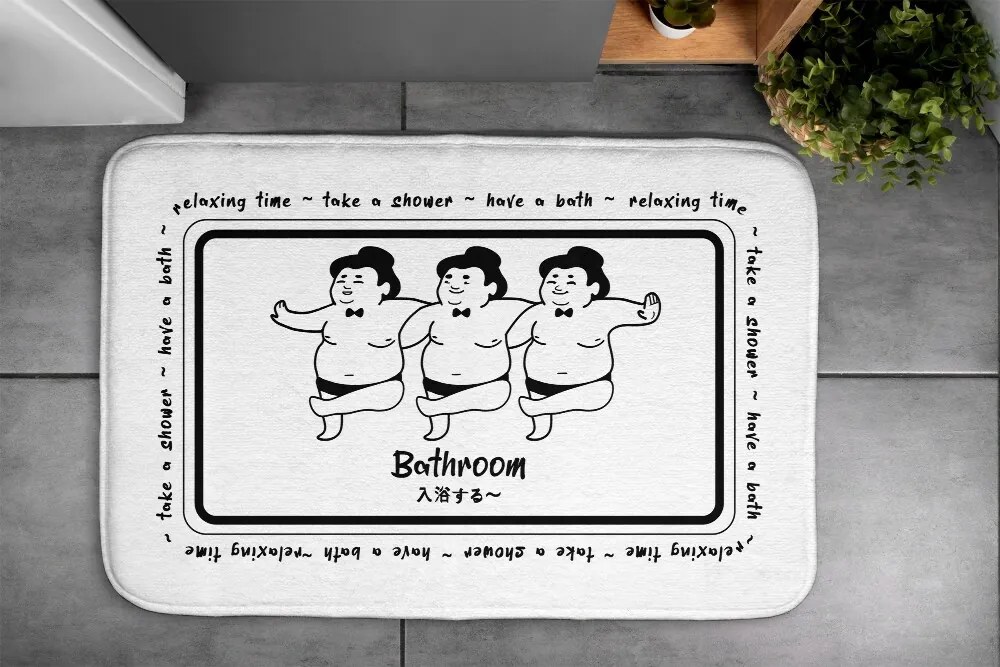 Dywanik łazienkowy Dywanik łazienkowy Zawodnicy Sumo