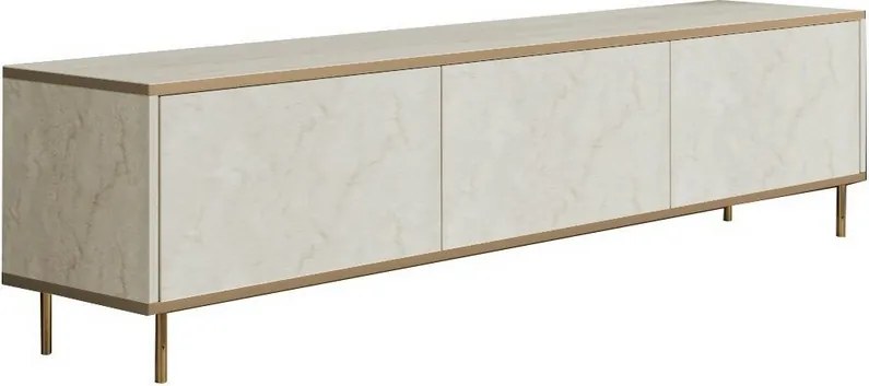 Stolik pod telewizor Imaj Travertine and Gold