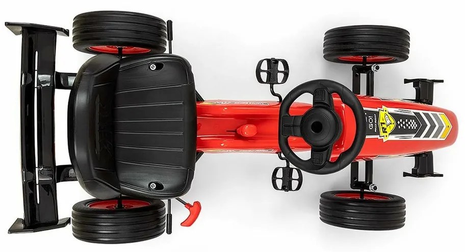 Milly Mally Quadricycle Go-kart Rocket, czerwony