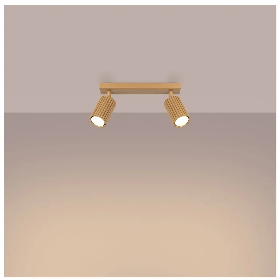 Lampa punktowa w kolorze złota 6,5x30 cm Gleam – Sollux