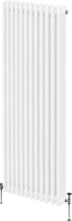 Tradycyjny grzejnik 3-kolumnowy - 1800 x 562 mm - biały