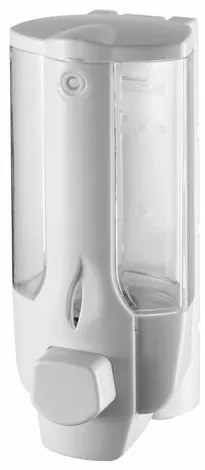 AQUALINE 72027 Naścienny dozownik mydła w płynie, 350 ml, biały