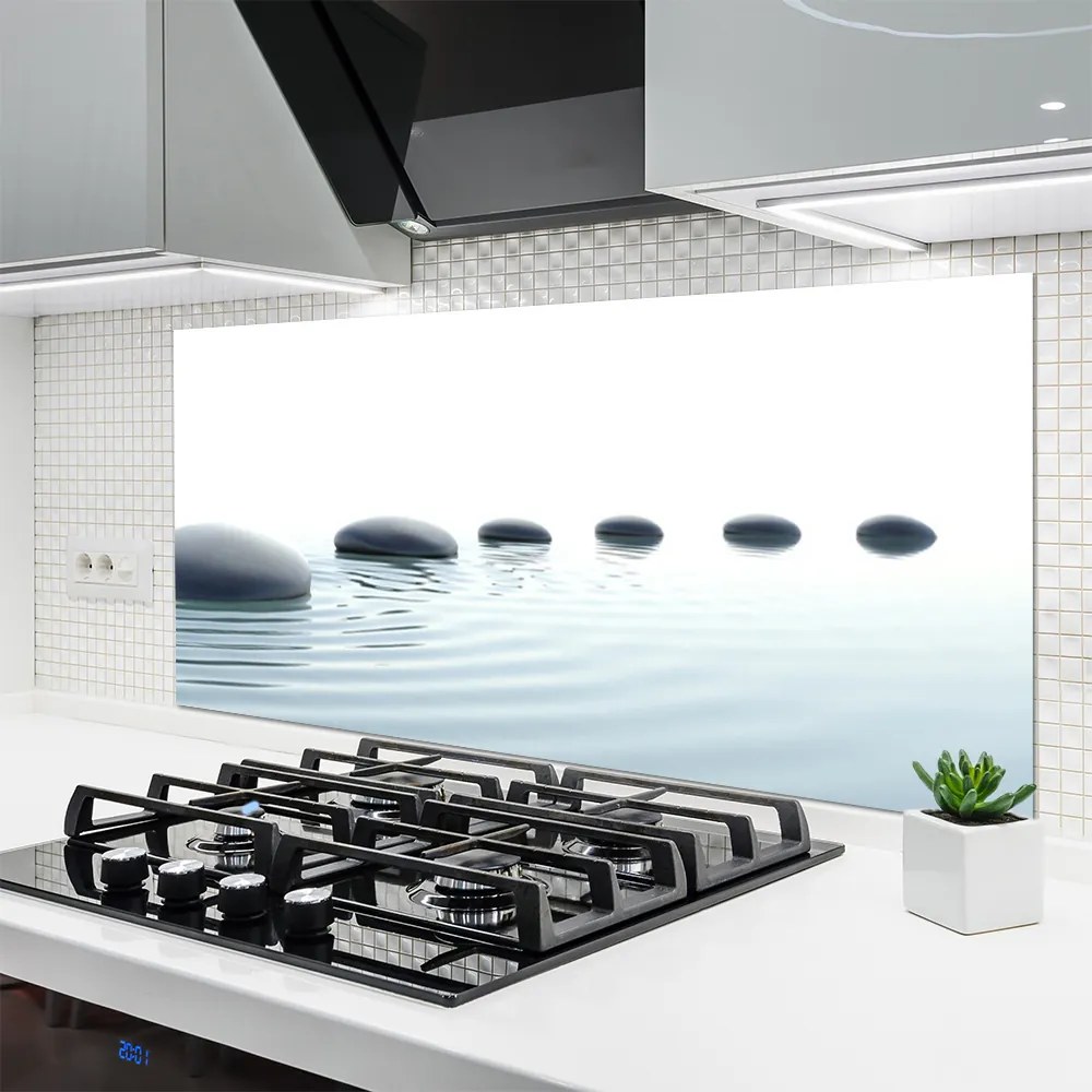 Panel Szklany Spokój Zen: Kamienie i Woda