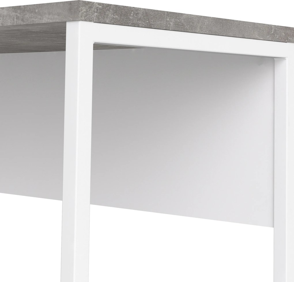 Biurko narożne Function 118 biały/beton