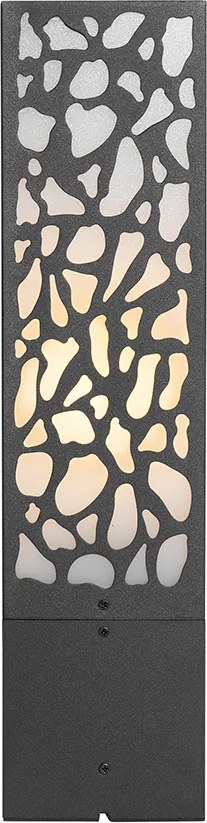 Nowoczesny słup ogrodowy czarny 40 cm IP44 - Nicole