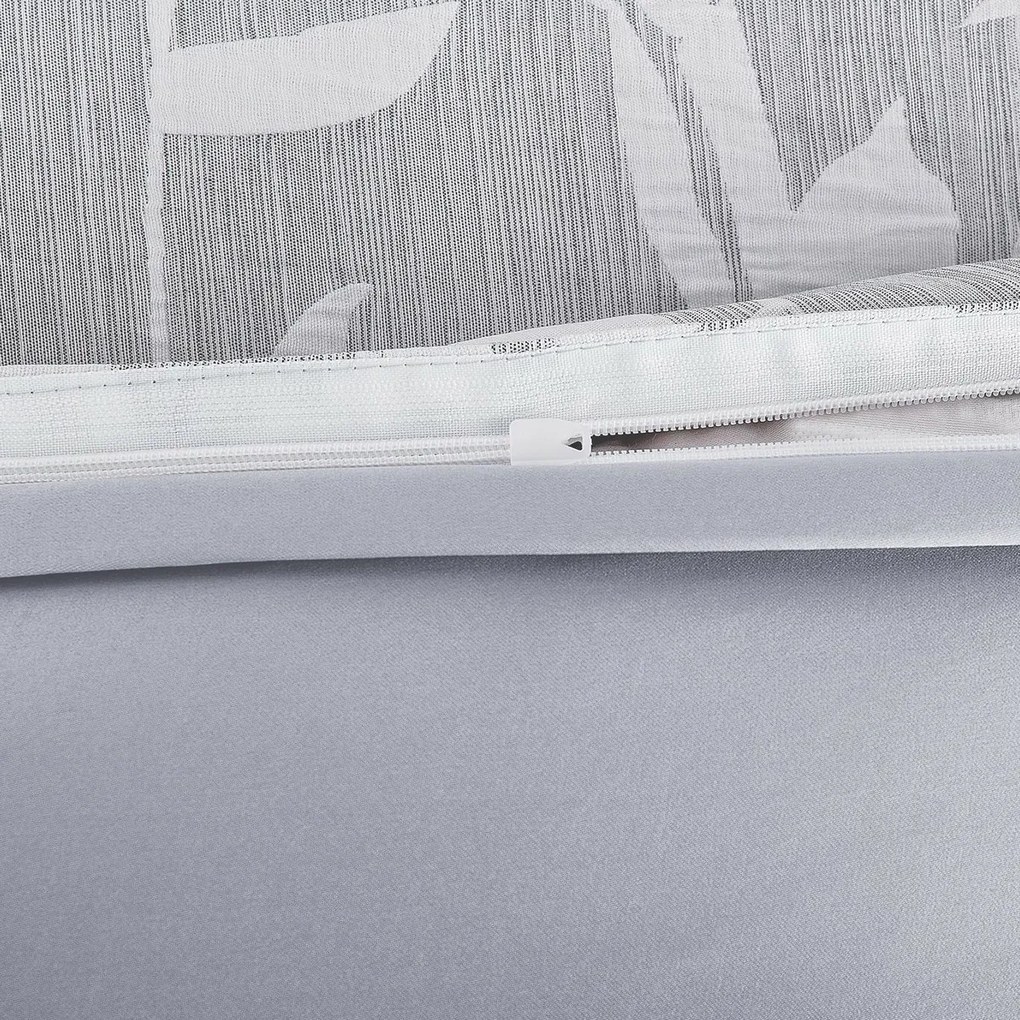 Pościel żakardowa Alabama szary, 140 x 200 cm, 70 x 90 cm