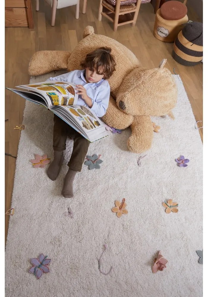 Brązowy dziecięcy worek do siedzenia Sleepy Bear – Lorena Canals