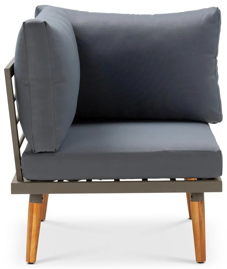 Szara sofa ogrodowa z konstrukcją z drewna akacji Bonami Selection Lustio