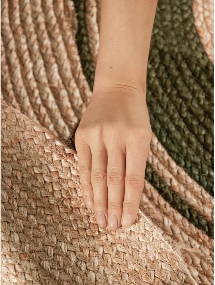 Okrągły dywan z juty dwustronny/tkany ręcznie w naturalnym kolorze ø 150 cm Basil – Hanse Home