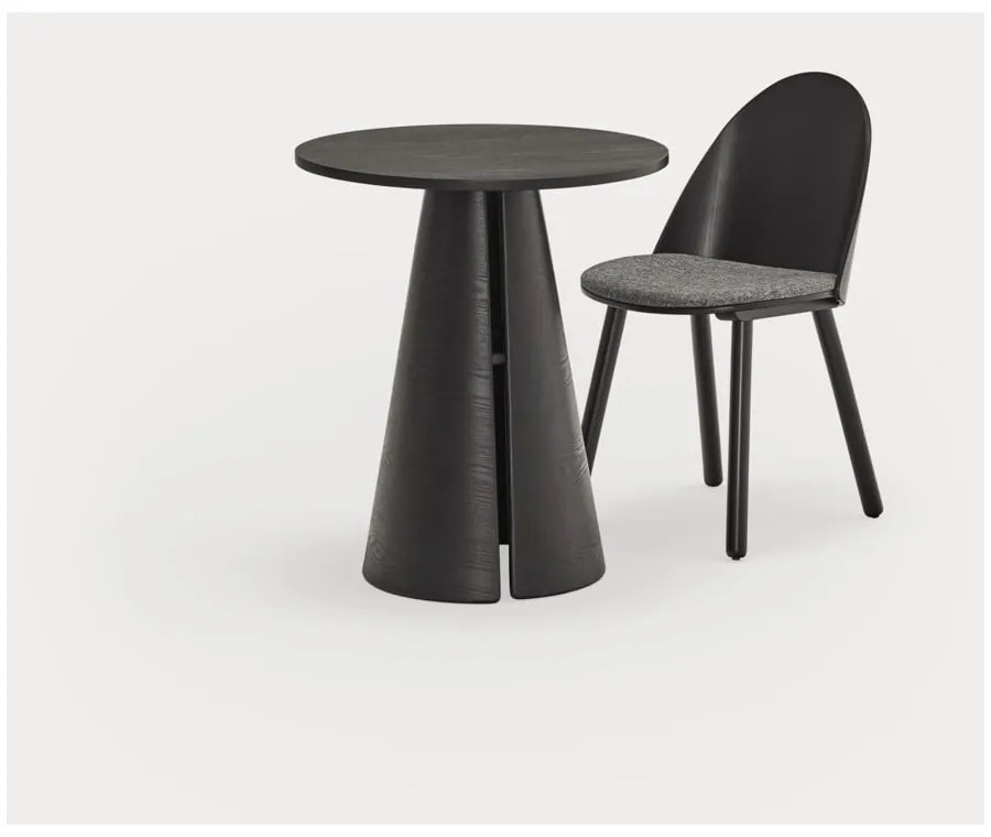 Okrągły stół z blatem w dekorze jesionu ø 65 cm Cep – Teulat