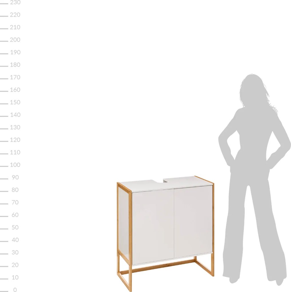 Szafka pod umywalkę NATUREO, 70 x 33 x 80 cm