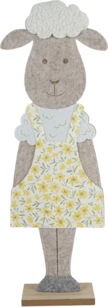 Dekoracja wielkanocna FILCOWA OWCA 50 cm - różne kolory Kolor: Zielony