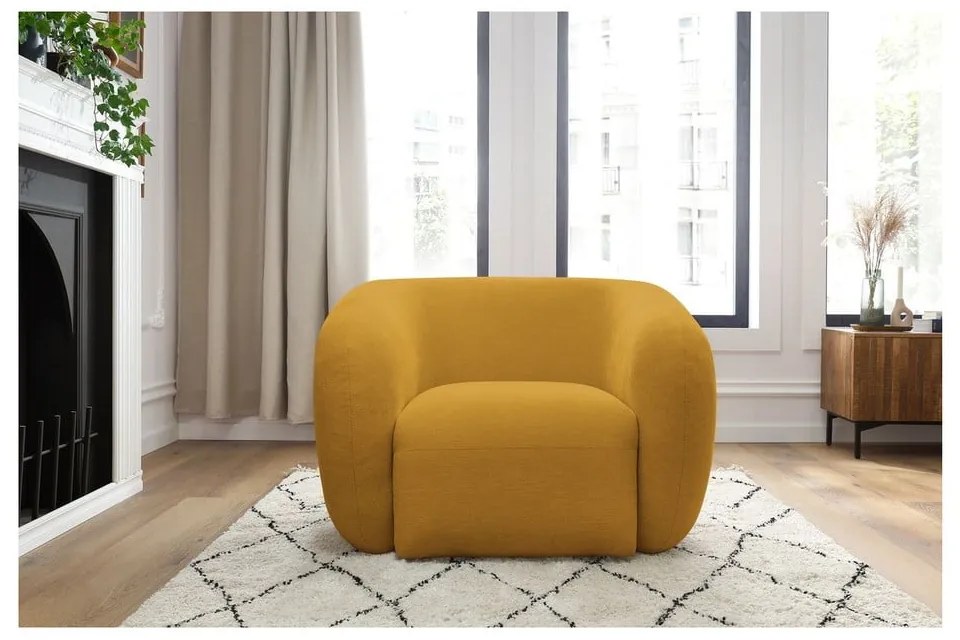 Żółty fotel Celine – Bobochic Paris