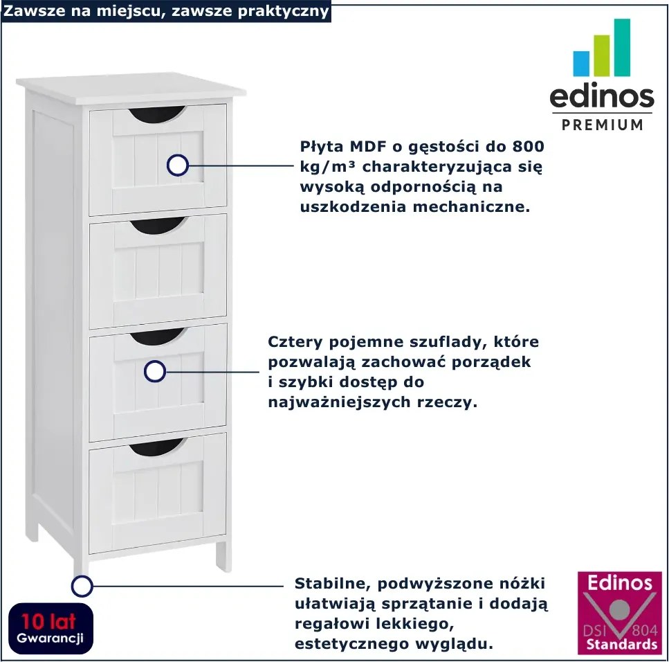 Szafka łazienkowa z 4 szufladami P1-E59